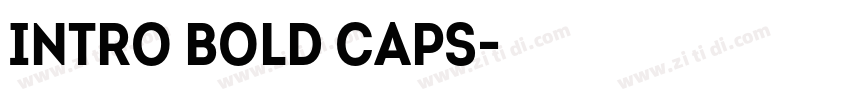 Intro Bold Caps字体转换
